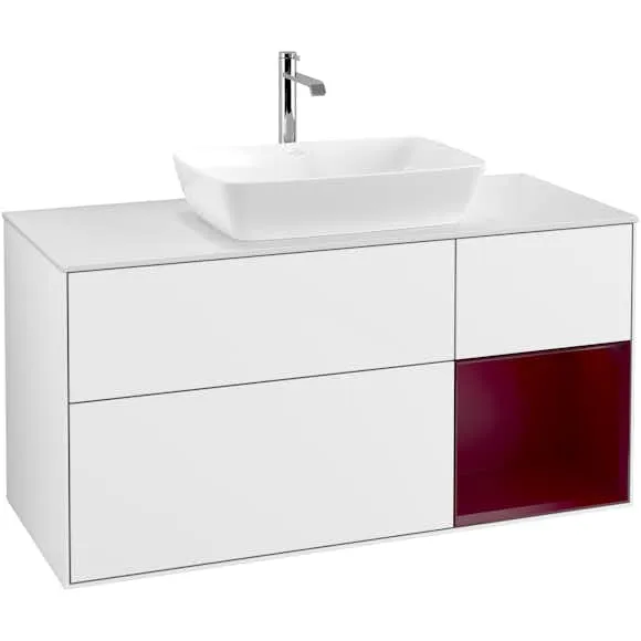 Tvättställsskåp Villeroy & Boch Finion med 3 Lådor Hylla och Bänkskiva för Fristående Tvättställ från Artis & Collaro (#5455)