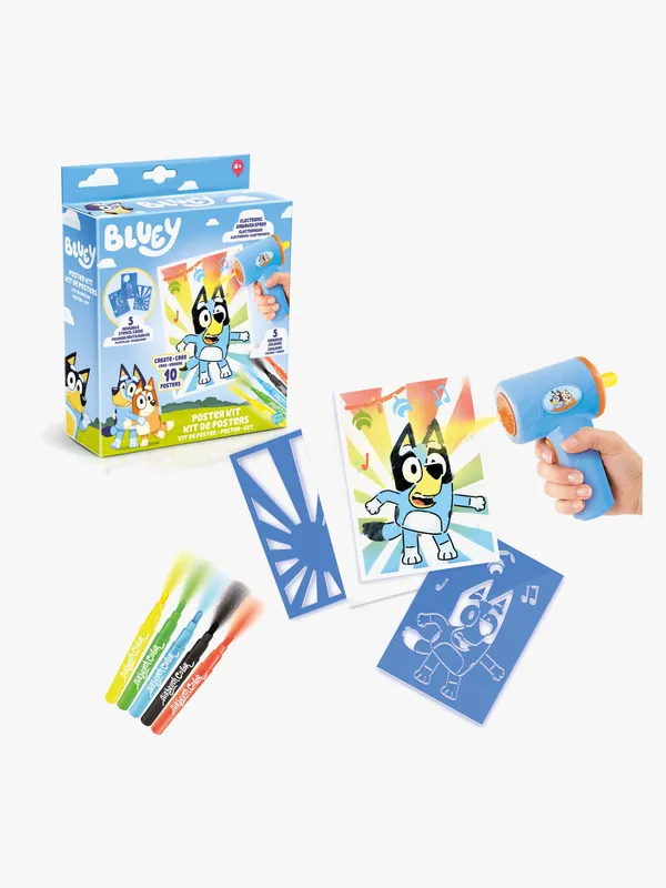 Airbrush Plush Art Bluey Pysselset Poster