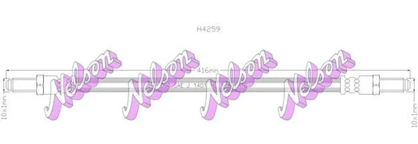 Bromsslang KAWE H4259