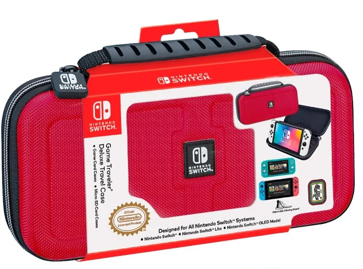 Bigben Nintendo Switch Interactive Official Deluxe Travel Case – Red