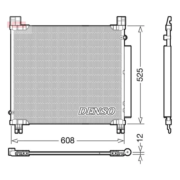 Kondensor, klimatanläggning DENSO DCN50050