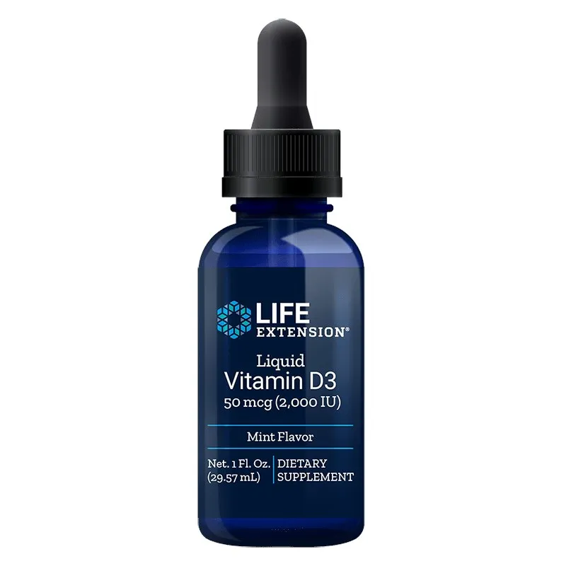 Life Extension - Flytande Vitamin D3, 50 mcg (Mintsmak) - 29 ml