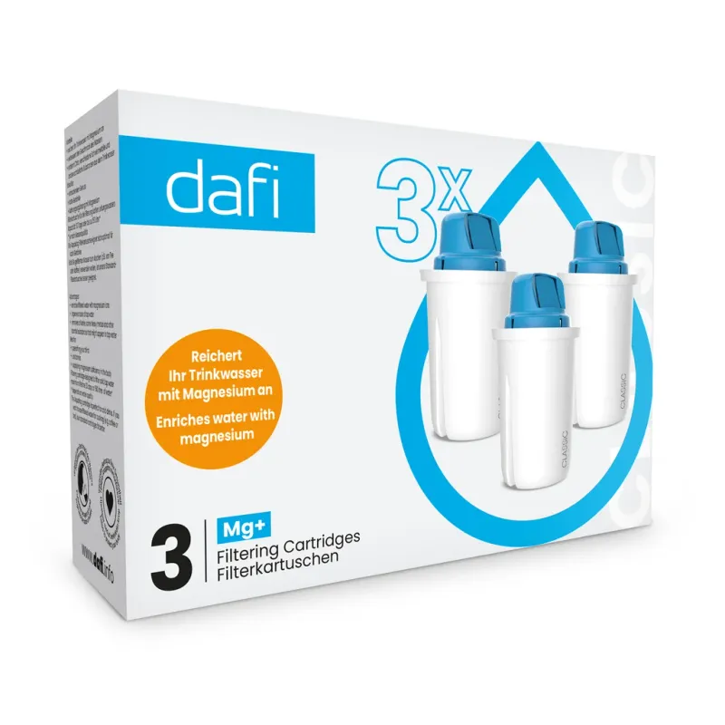Dafi Filterpatron + Magnesium, 3-pack