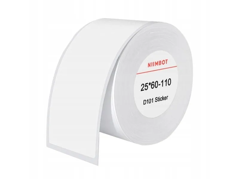 NIIMBOT Thermal labels stickers 25×60 mm 110 pcs (White)