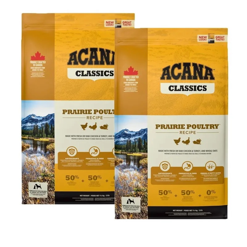 Classic Praire Poultry Torrfoder för hund 9,7kg