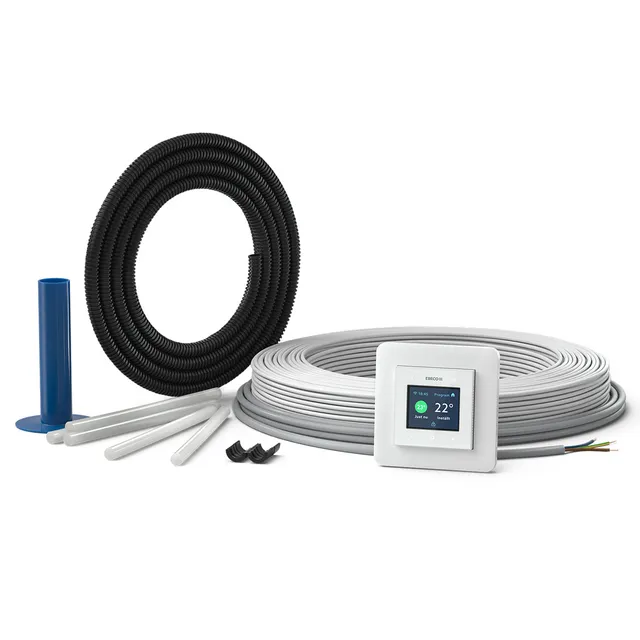 Ebeco Cable Kit 500 Golvvärmekit med värmekabel och termostat 18,5 m, 200 W