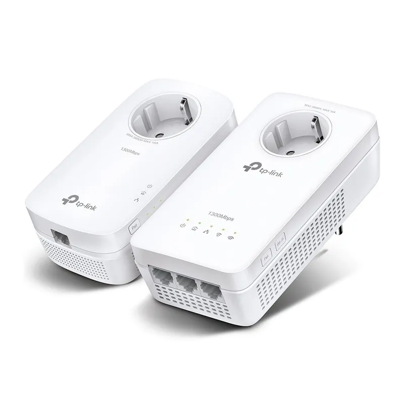 Adapter PLC - TP-Link - AV1200 - 1300 Mbit/s - Ethernet - Plug & Play