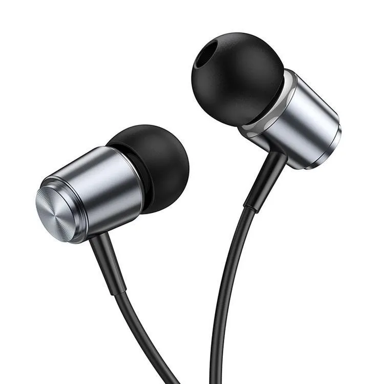 Hoco In-Ear Trådbundna Hörlurar Jack 3.5 mm M108 - Grå (Grå)