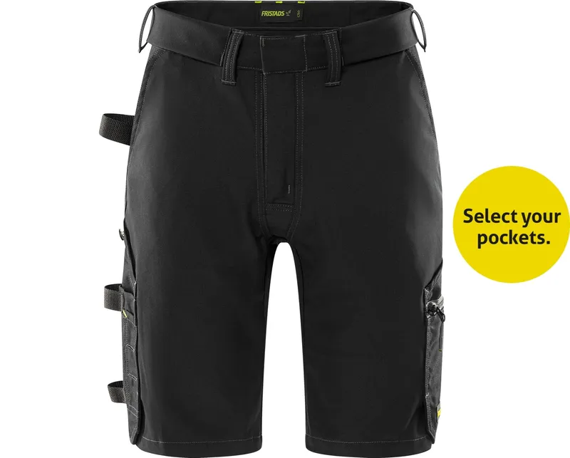 Fristads 2807 GHST Flex Arbetsshorts svart C52