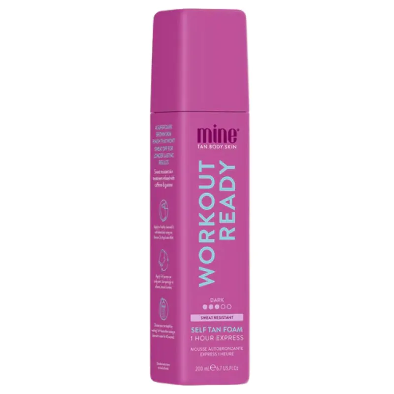 MineTan Workout Ready Brun utan sol-mousse 200ml