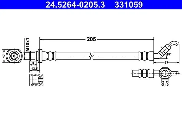 Bromsslang ATE 24.5264-0205.3