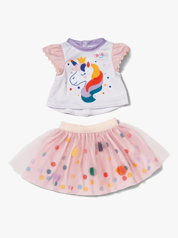 Tutu Klänning Dockläder Unicorn 43cm BABY born