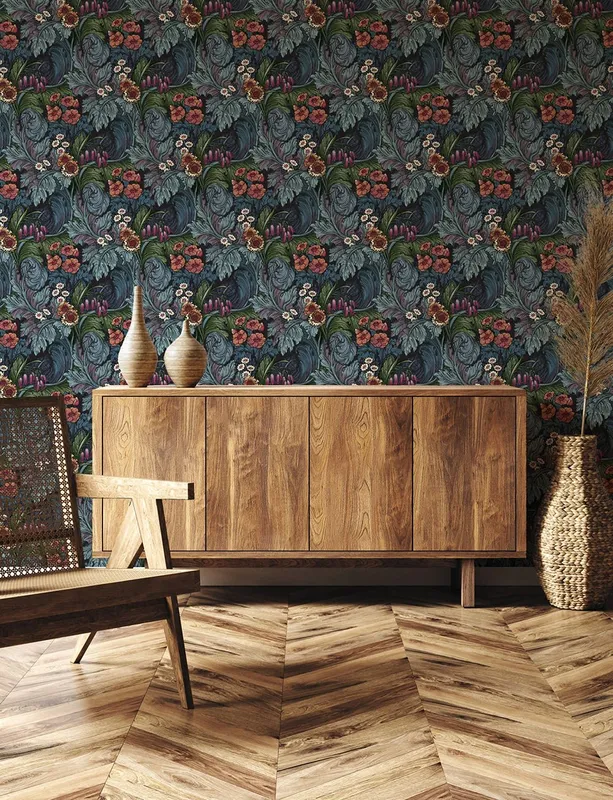 Galerie Wallcoverings Off the Wall LB25134 Tapet Hedgerovia Blå/multi