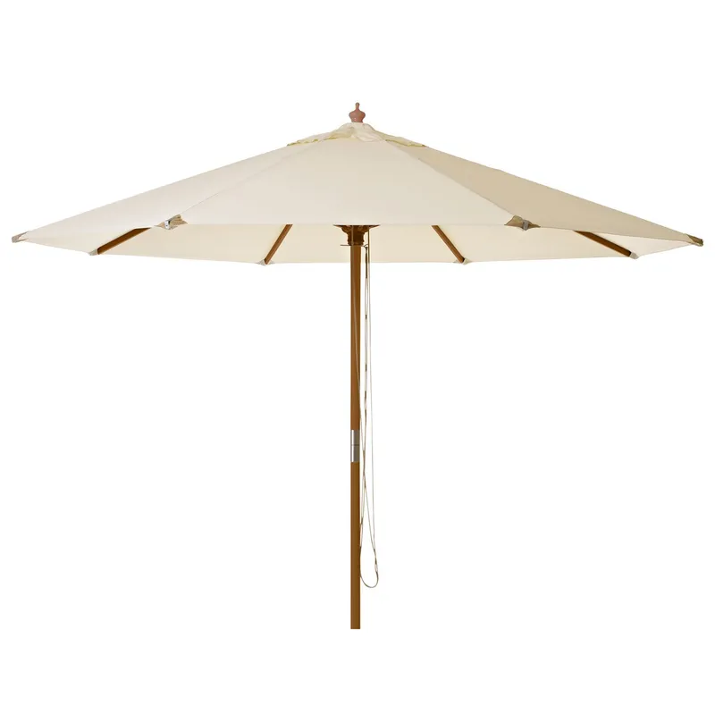 Cinas, Capri parasoll 300 cm trästomme offwhite