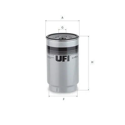 Bränslefilter UFI 24.476.00
