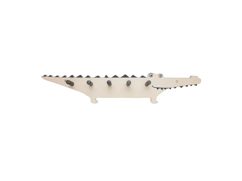 OYOY Knoppbräda - Trä - 60×7,5×12 cm - Krokodiler - Nature