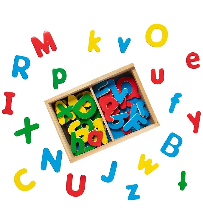 Melissa & Doug Magneter - Trä - Bokstäver