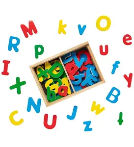 Melissa & Doug Magneter - Trä - Bokstäver