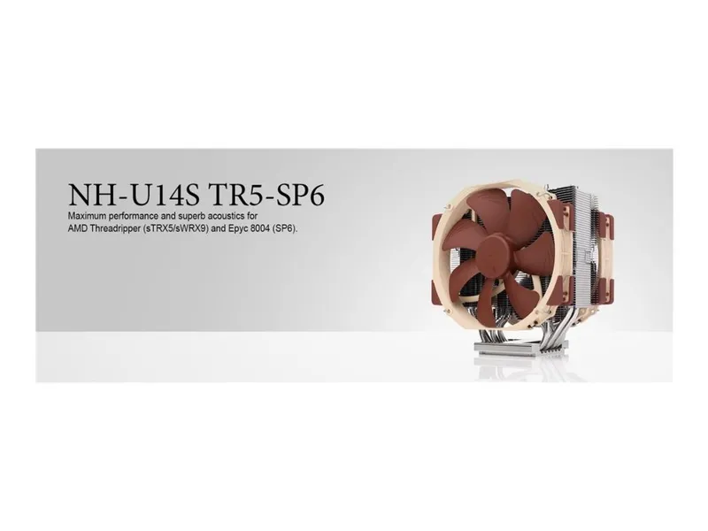 Noctua NH-U14S TR5-SP6 luftkyld CPU-kylare 140 mm, för sTR5/SP6