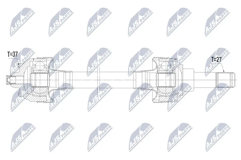 Drivaxel NTY NPW-BM-240