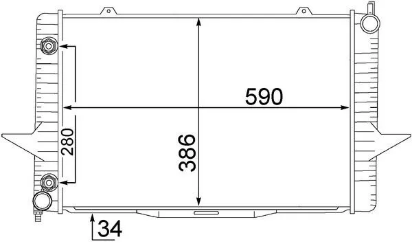 Kylare MAHLE CR 1544 000S