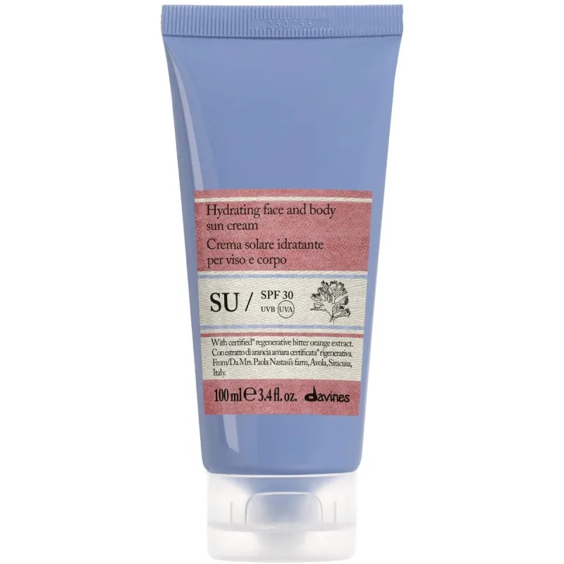 Davines SU Hydrating Face And Body Sun Cream SPF 30 - 100 ml