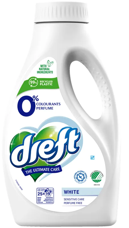 Dreft Sensitive White Flytande Tvättmedel 1000ml