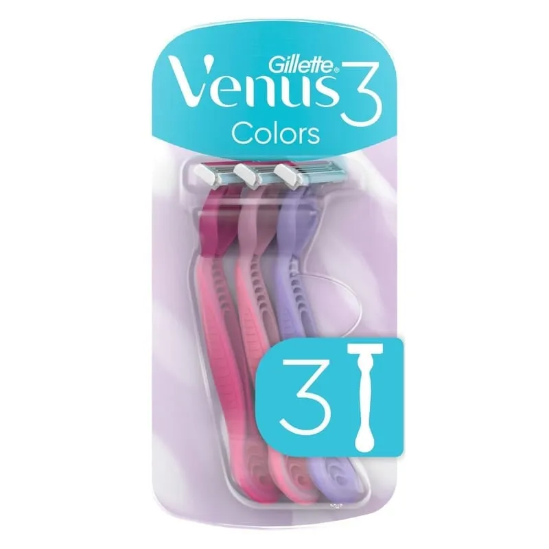 Gillette Venus 3 Colors Engångsrakhyvlar 4 st