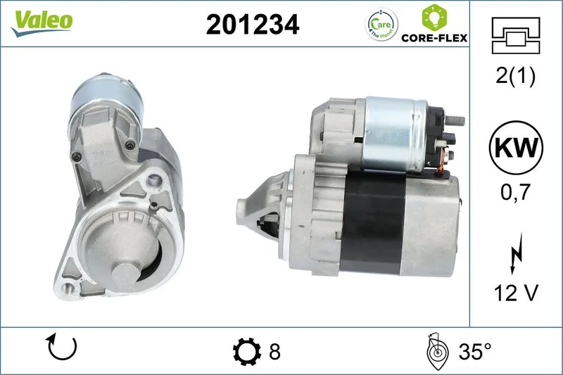 Startmotor VALEO 201234