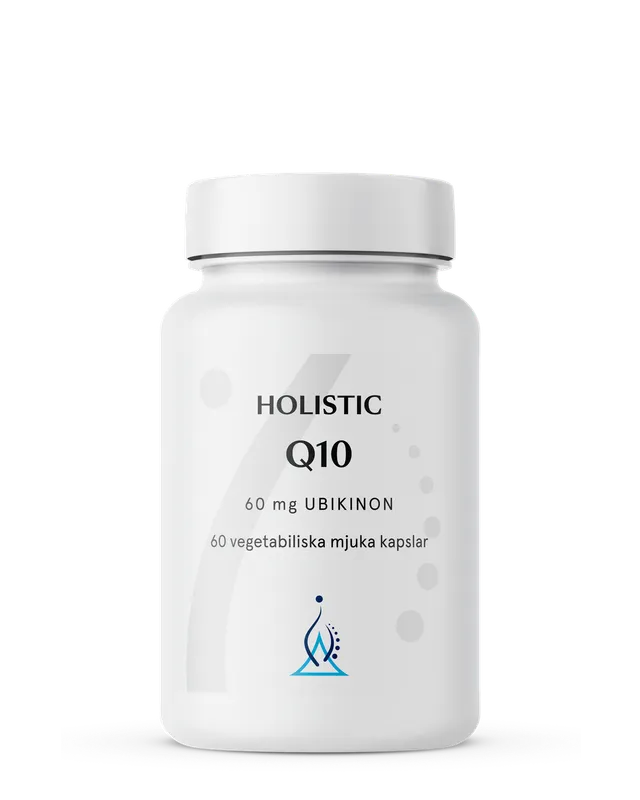 Holistic Q10 Coenzyme 60 mg, vegetabiliska mjuka kapslar 60 st