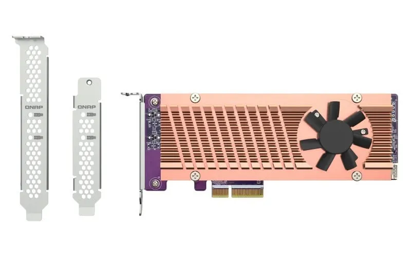 QNAP QM2-2P-344A - storage controller - PCIe - PCIe 3.0 x4