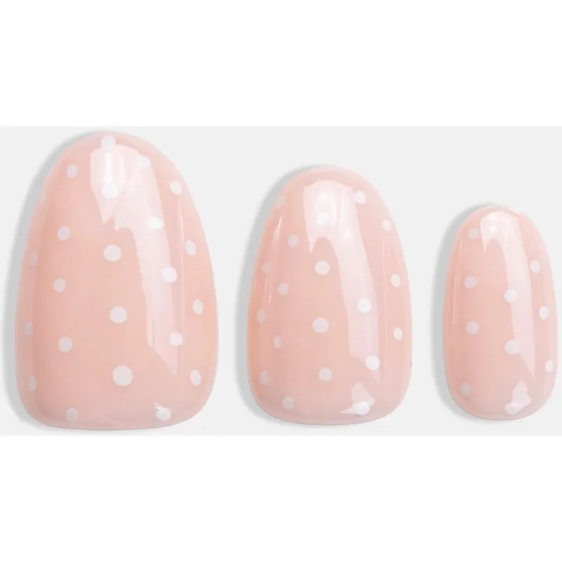 Glazed Polka, Short Almond - Instant Pro Press-on Manicure