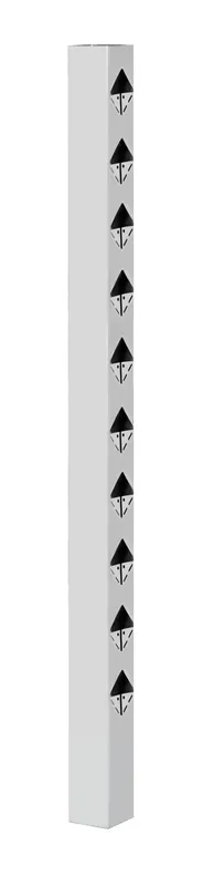 STAKET ÖCKERÖ AVSLUT VIT 1100MM 70X70MM | Beijerbygg Byggmaterial
