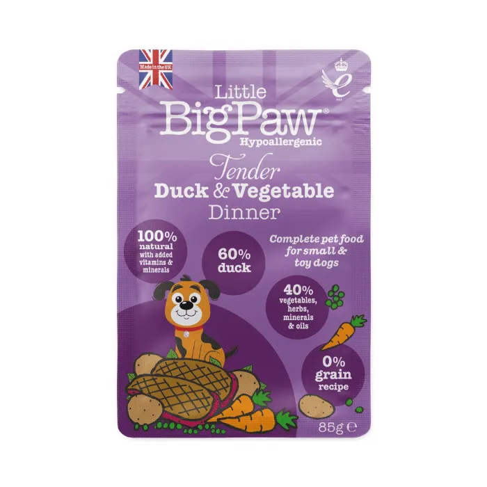 Little BigPaw Tender Duck & Vegetable Dinner 12x85g