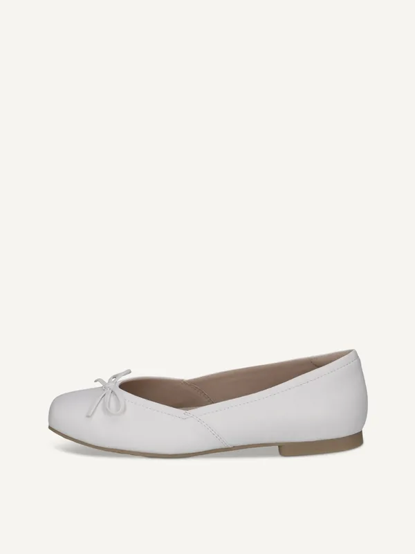 CAPRICE Ballerina, white, made of Leather, Size 37 (#3532)