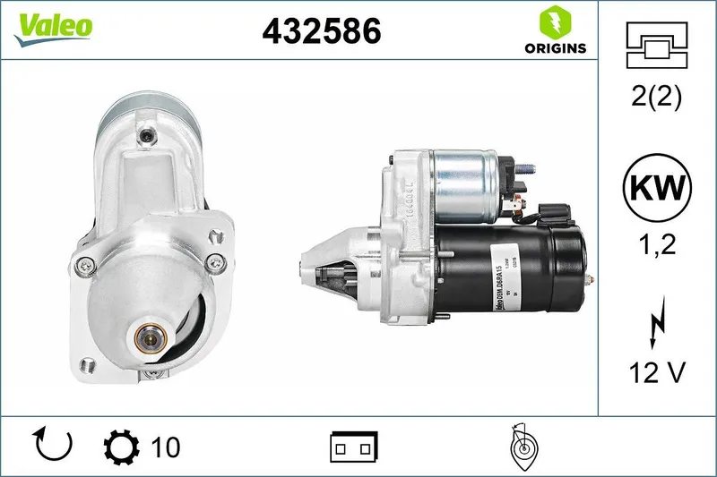 Startmotor VALEO 432586