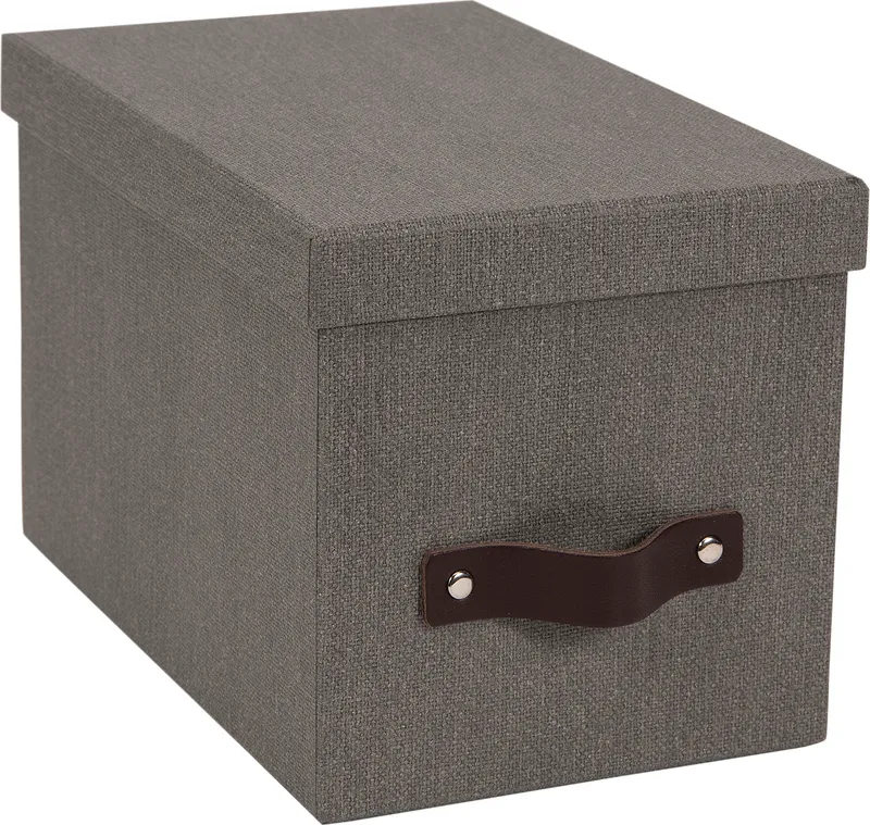 Förvaringsbox Kristina canvas grå