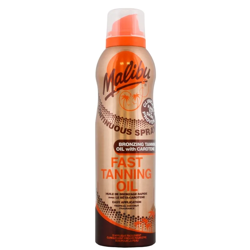 Malibu Fast Tanning Oil – Bronzing Tanning Oil With Carotene 175 ml