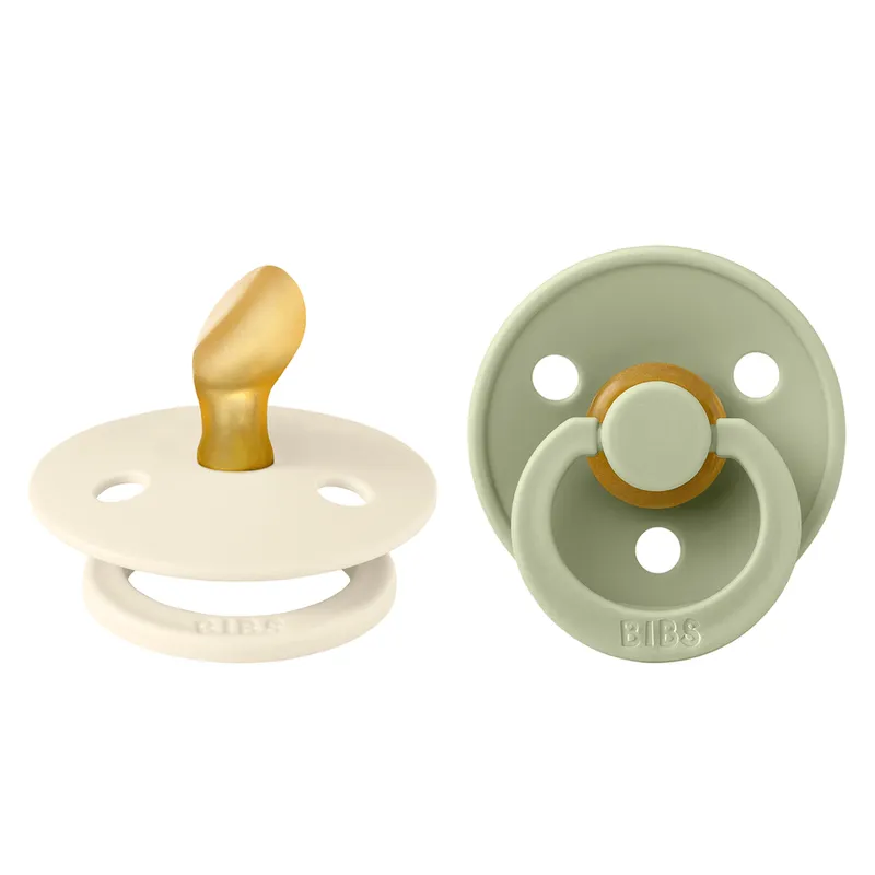 BIBS Colour Nappar – 2-pack – Stl. 1 – Anatomisk – Ivory/Sage