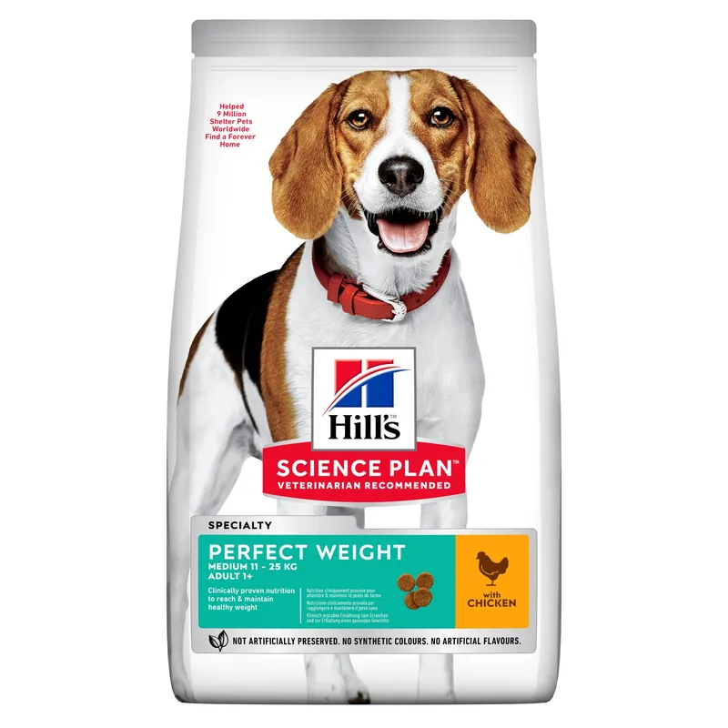 Adult Perfect Weight Medium torrfoder med kyckling Hundfoder - 2 kg