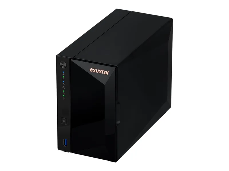 Asustor DRIVESTOR 2 Pro Gen2 AS3302T v2 NAS Realtek RTD1619B 2 GB DDR4 ADM Svart