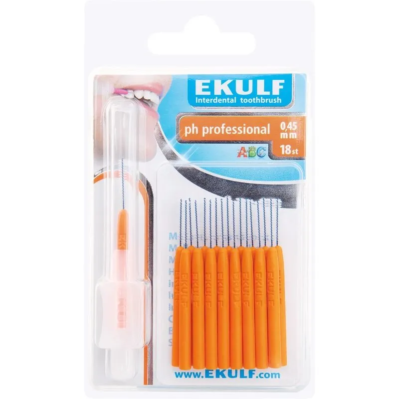 Ekulf Ph Professional Mellanrumsborste 0,45 mm 18-pack