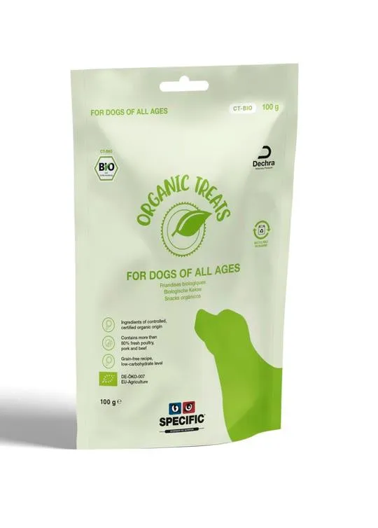 CT-BIO Organic Treats Hundgodis - 100 g