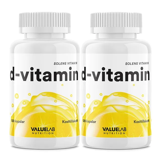 Valuelab D-vitamin 2×120 kapslar