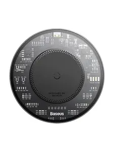 Baseus Simple 2 wireless inductive charger 15W with USB-C to USB-C cable (black)