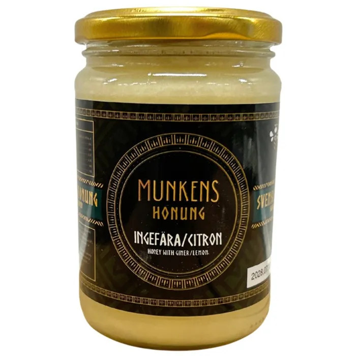 Munkens Hälsa Svensk Honung Ingefära/Citron 500g