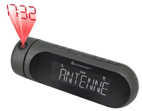 SOUNDMASTER DAB+/FM-RDS Klockradio med projektion