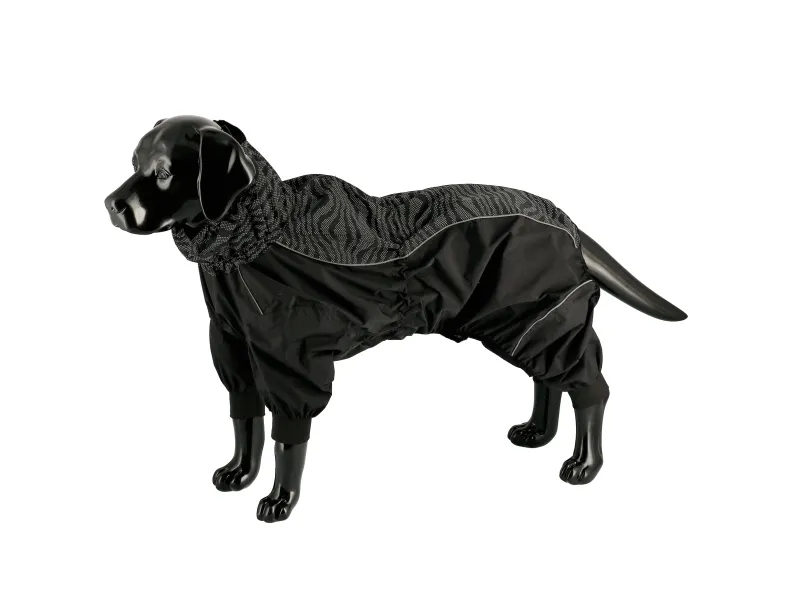 Dogman Dot Raincoat Waterproof Dog Overall Reflective Pattern 65cm