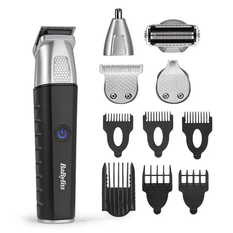 BaByliss MT812E skägg/hår trimmer Svart, Rostfritt stål Litium-Ion (Li-Ion)