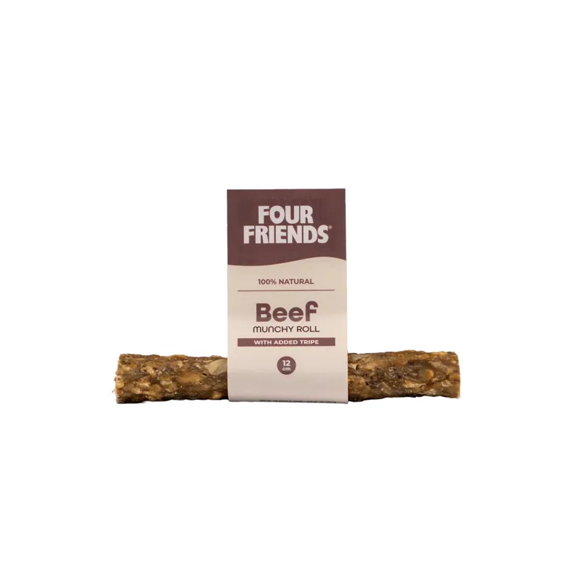 Natural Chews Beef Munchy Roll with Tripe till Hund - 12 cm